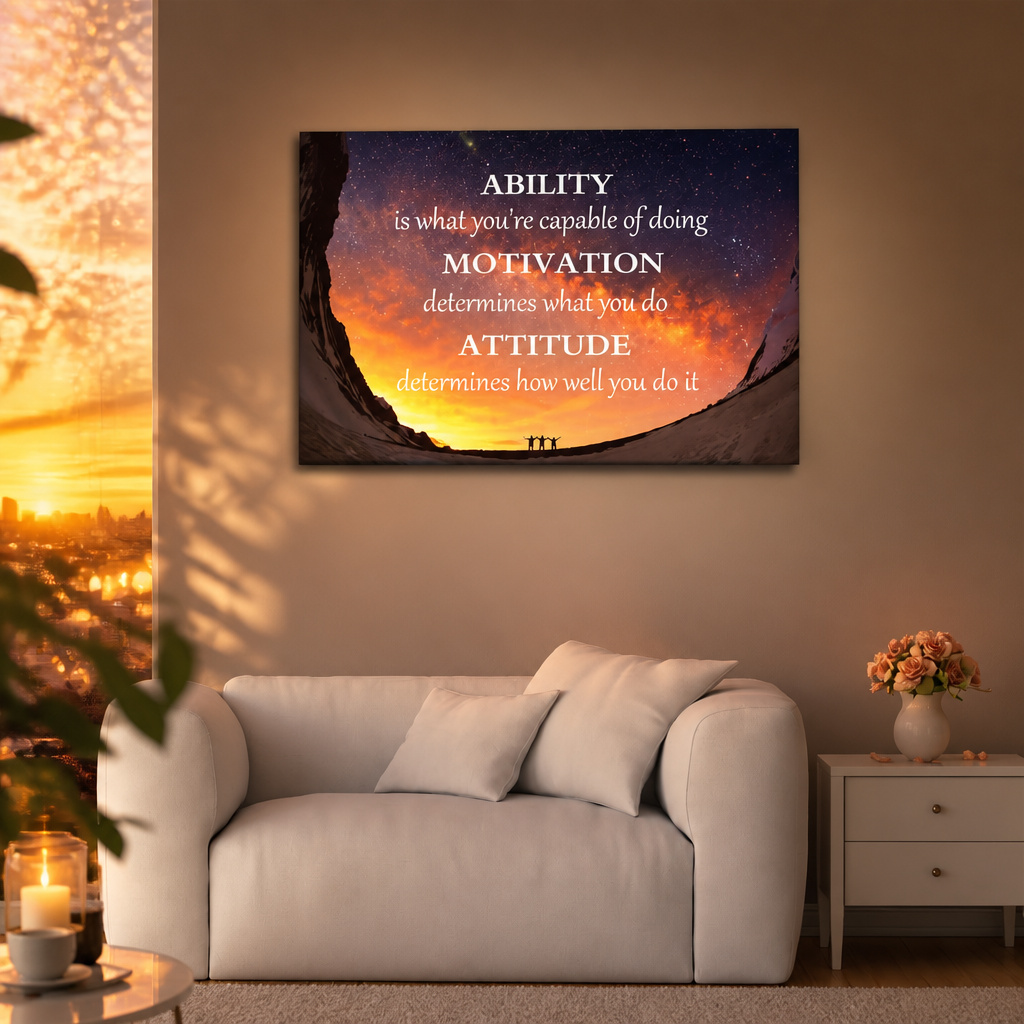 Canvas Wall Art Posters Inspirational Quotes Print New