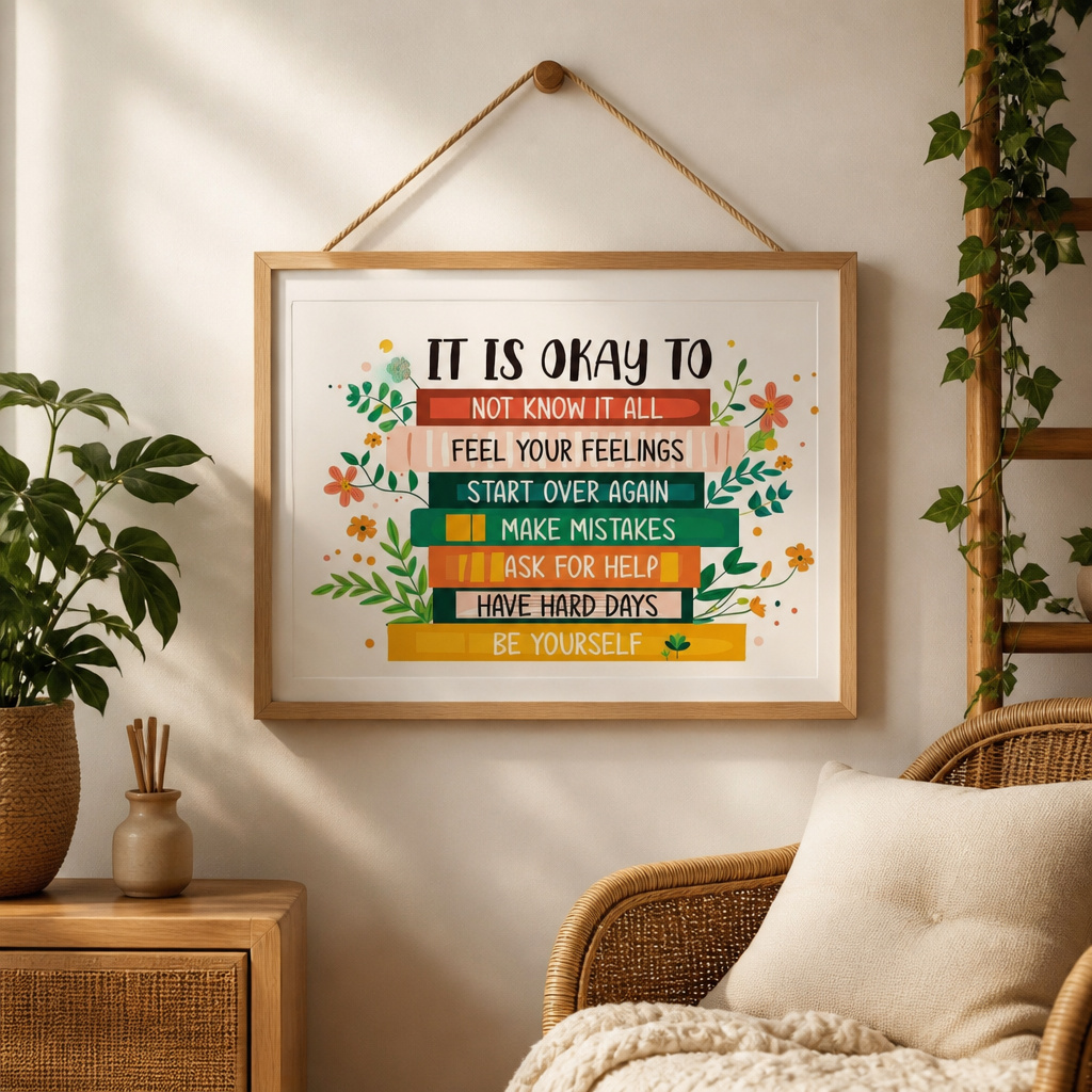 OTINGQD Inspirational Wall Art Motivational Quotes MDF Multicolor New
